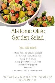 A Restaurant Favorite At Home The Highly Addictive Olive Garden Salad Recipe In 2021 Olive Garden Salad Recipe Recipes Soup And Salad Combo