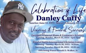 Death Announcement of 53 year old Danley Cuffy, known to many as just  “Cuffy”