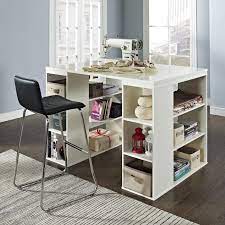 Have supper with this simple and cozy counter height table. Sullivan Counter Height Craft Table Vanilla Www Hayneedle Com Craft Tables With Storage Counter Height Desk Sewing Furniture