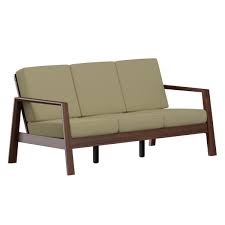 Pallet garden furniture cushions sets water resistant. Handy Living Columbus Mid Century Modern Sofa With Exposed Wood Frame In Khaki Linen Clm Sx Lin82c The Home Depot