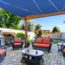 Outdoor rugs, garden accents, planters & hangers Easy Gardener 11 8 Ft Heavy Duty Triangle Sun Sail Garden Sun Shade Canopy Fabric In Blue 10929h The Home Depot Sun Shade Canopy Shade Sail Triangle Shade Sail