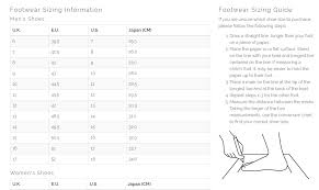 Teva Size Guide