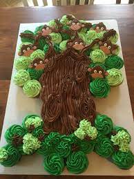 Monkey Cupcake Tree Perfect For A Baby Shower Or A Birthday Party Cupcake Tree Monkey Birthday Parties Beautiful Birthday Cakes