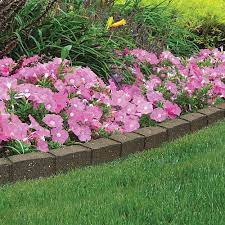 Ecotrend 3 25x48 Inch Roman Stone Earth The Home Depot Canada Lawn Edging Garden Edging Stone Garden Edging