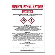 Methyl Ethyl Ketone Ghs Chemical Labels Seton