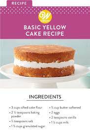 Basic Yellow Cake Recipe Recipe In 2020 Yellow Cake Recipe Homemade Cake Recipes Cake Recipes