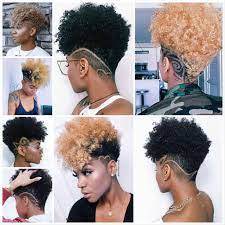 Cut the sides of your hair short, leaving a good length of hair from the scalp and leave your natural waves on top. Tapered Haircuts Fades For Women On Short Natural Hair