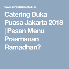 Pin Di Catering Jakarta
