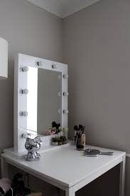 easy makeup vanity table with lights