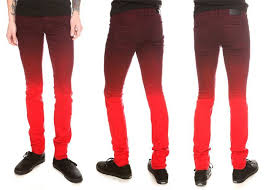 Black And Red Jeans Men Pin On Clothes I Have