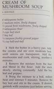 Soup Cream Of Mushroom New York Times Cookbook Craig Claiborne Stuffed Mushrooms Creamed Mushrooms Mushroom Soup