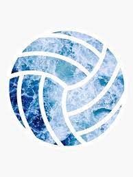 Volleyball Ocean Sticker By Sluggishsloth Volleyball Wallpaper Volleyball Drawing Volleyball Pictures