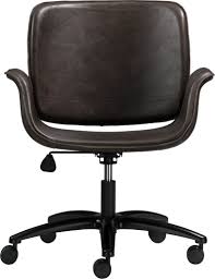 599 Hughes Office Chair Crate And Barrel Allure Saddle Leather Overall Dimensions Width 28 Depth 27 Height 36 Office Chair Chair Work Chair