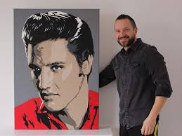 Was hoping to share my Elvis painting. Hope you dig it