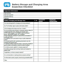 Warehouses store almost everything we eventually own, from food and clothing, to furniture and electronics. Battery Storage And Charging Inspection Checklist Expert Advice