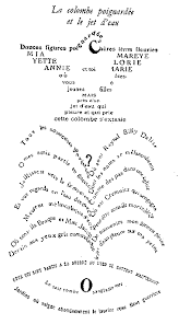 Epingle Par Zoja Skopalova Sur Poetes Poesie Calligramme Calligramme Apollinaire Guillaume Apollinaire