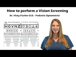 How To Do A Vision Screening Training Tutorial With Sloan Fischer Eye Chart