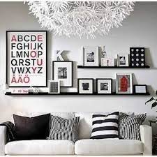 Ikea Picture Ledge 22 Floating Shelf Black White Spice Book Ideas Of Living Room Wall Shelves Shelves Above Couch Decor Home Decor