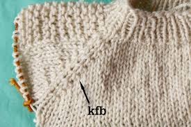 All of these increases are worked on the knit rows only (not the purl rows). Kfb Knit Front And Back Tin Can Knits