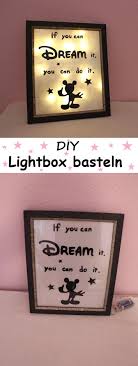 Diy Lightbox Basteln Disney Diy Basteln Tiefer Bilderrahmen