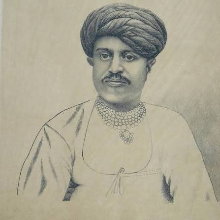 HH Thakur Saheb Bavajirajsinhji Mehramanji of Rajkot ca. 1890s Excerpts from - The Portrait Gallery of Western India by RH Jalbhoy. #portrait ,#thakore ,#rajkot ,#jadeja ,#indianroyalfamilies ,#rajput,#rajputs ,#royalsofindia ,#gujarat ,#gujarati ,#riyasat