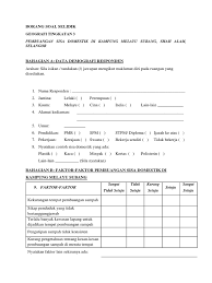 Sep 30, 2020 · borang soal selidik pages 1 6 flip pdf download fliphtml5. Borang Soal Selidik