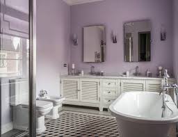 Purple color is complex, has many gentle and dark shades. 75 Beautiful Purple Bathroom With White Cabinets Pictures Ideas August 2021 Houzz