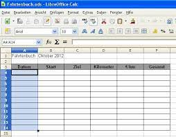 Fahrtenbuch vorlage openoffice wir haben 18 bilder über fahrtenbuch vorlage openoffice einschließlich bilder, fotos, hintergrundbilder und mehr. Fahrtenbuch Erstellen Mit Libreoffice Calc Pcopen Informatik Tutorial Sicherheit Reviews