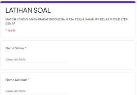 Soal ips kelas 8 ini bisa digunakan sebagai bahan latihan dalam persiapan ukk ataupun penilaian akhir tahun. Latihan Soal Ips Mts Kelas 8 Semester 2 Materi Kondisi Masyarakat Indonesia Pada Masa Penjajahan Edukasi Ips