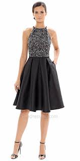 Cutaway Sequin Halter Fit And Flare Cocktail Dress By Carmen Marc Valvo Infusion Fit And Flare Cocktail Dress Sequin Dress Short Cocktail Dress