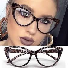 Gafas ópticas de ojo de gato para mujer, lentes transparentes para  ordenador, marca de moda, Estilo vintage