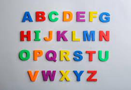 Mit flexionstabellen der verschiedenen fälle und zeiten . Plastic Magnetic Letters On Pink Background Alphabetical Order Stock Photo Image Of Message Colorful 162884726