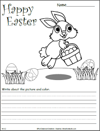 This worksheet has a couple starts to sentences for kids to finish and then also has an area to write a sentence on their own. Easter Bunny Picture Writing Prompt Made By Teachers