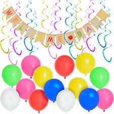 Party decorations └ party supplies └ celebrations & occasions └ home, furniture & diy all categories antiques art baby books, comics & magazines business, office & industrial cameras & photography cars, motorcycles & vehicles clothes. Joymemo Welcome Back Party Decorations Welcome Back Banner Hanging Swirls Welcome Back Home School Classroom Office Party Supplies Amazon In Toys Games