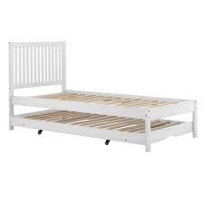 Find the perfect bed frame for you today. Buxton White Single Trundle Bed Frame