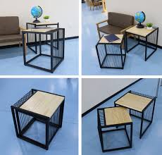 The compact design of nesting tables makes them a stylish option for the living room, but you can also use them in the family room and the bedroom. China Outdoor Iron Nesting Side Tables Plant Stand Quare Wrought Iron Coffee Table China Kids Study Table White Wood Desk Modern
