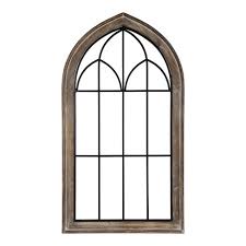 With so many amazing designs and diy inspirations available, your shelving can be an object of envy and truly make a décor statement in any. 27 X 48 Rennel Window Pane Arch Wall Decor Rustic Brown Kate And Laurel Target