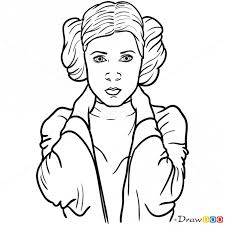 How To Draw Princess Leia Star Wars How To Draw Drawing Ideas Draw Something Drawing Tutorial Star Wars Drawings Princess Drawings Star Wars Art Drawings