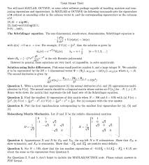 Computational matrix algebra, william emerson the pdf of the text is available in canvas. Course Is Numerical Linear Algebra Book Is Chegg Com