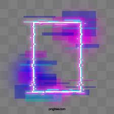 Borda Redonda De Neon Defeituoso Azul Roxo Holografico Circular Falha Imagem Png E Psd Para Download Gratuito Neon Png Neon Png Images