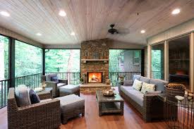 A new or remodeled front porch not only adds value to your home but also lots of curb appeal as well. Marietta Ga Outdoor Living Custom Built Screened Porch Deck