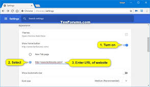 This is the page that will open each time you select the home button. Change Homepage In Google Chrome For Windows Tutorials