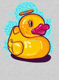 Black And Yellow Cartoon Duck Funny Rubber Duck Cartoon Graffiti Character 80s Style Print Slim Fit T Shirt In 2020 Graffiti Cartoons Graffiti Characters Duck Cartoon