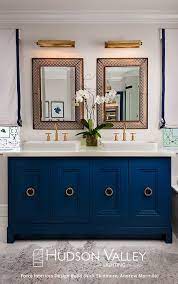 Blue double vanity bathroom ideas. Bring The Unexpected Into Your Bathroom Go For The Colors You Crave And When It Comes To Lighting Bathroom Inspiration Blue Bathroom Vanity Bathroom Design