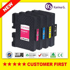 4 Pack Compatible Pigment Ink Cartridge For Ricoh Gc41 For