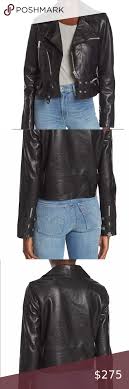 Walter Baker Black Classic Moto Leather Jacket Classic Black Leather Jacket Has Long Sleeve Green Leather Jackets Black Leather Moto Jacket Real Leather Jacket