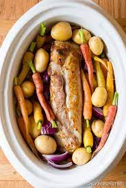 How To Make Crock Pot Pork Loin With Vegetables And Gravy Aspicyperspective Com Crockpot Pork Loin Pork Loin Crock Pot Recipes Slow Cooker Pork Loin