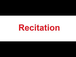 When someone recites a poem or other piece of writing , they say it aloud after they have. Recitation Meaning In Hindi Youtube
