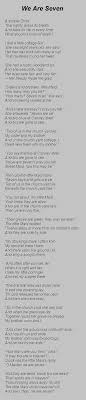 We Are Seven By William Wordsworth Poems Poem Quotes William Wordsworth