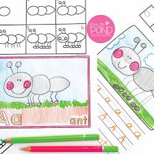 A graphics program that enables you to draw pictures, then store the images in files, merge them into documents, and print them. Alphabet Directed Drawing From The Pond